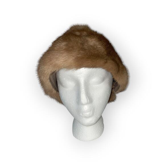 Vintage Unbranded Mink Cloche EUC - Picture 4 of 4